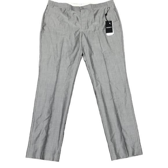 NEW DKNY men's wool dress pants in grey - Picture 1 of 3